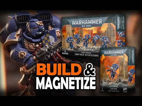 Convert & Magnetize Space Marine Jump Intercessors, Captain Bits Warhammer 40k Unboxing