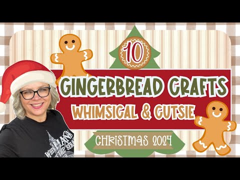 🤎 ❤️ 10 Gingerbread Crafts Whimsical & Cutsie Rustic Country Crafts to create this year!!