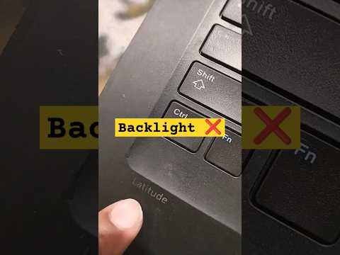 Dell Latitude 7480 Series Laptop Keyboard Backlight Not Working Problem#macnitesh#keyboardtricks