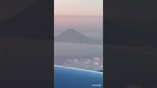 Mt. Fuji view from airplane | so majestic #fujisan #mountfujiview