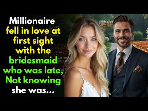 Millionaire fell in love at first sight with the bridesmaid who was late, Not knowing she was...