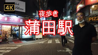 4K【夜の 蒲田駅】ぶらぶら散歩【JR蒲田駅東口→京急蒲田駅】【京急蒲田商店街あすと】【さかさ川通り】地図は概要欄に #4Kぶらぶら散歩#蒲田駅