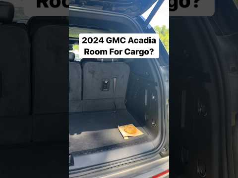 Room for Cargo? 2024 GMC Acadia