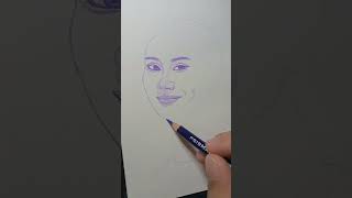 Drawing Bini Sheena 💜 #drawing #bini #art #binisheena #bini_ph #lagiviral