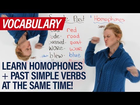 Fun English: 16 HOMOPHONES & Past Simple Verbs