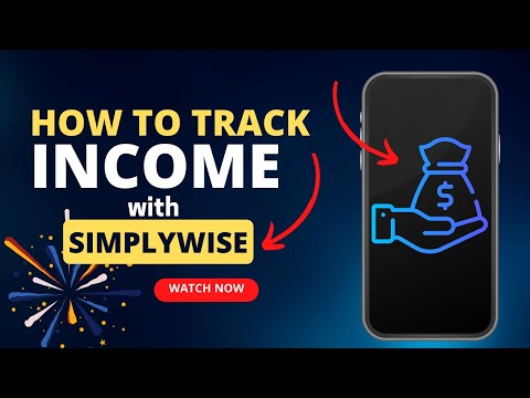 How to Track Income in Your SimplyWise app