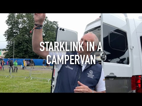 Starlink Internet in a VW Campervan!