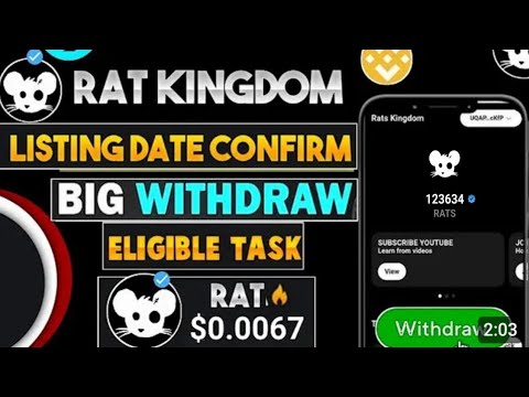 Rats kingdom airdrop listingrats kingdom airdrop, rats kingdom airdrop listing date