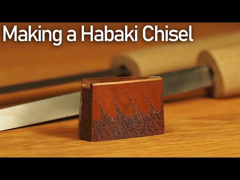 ハバキ用溝彫りタガネ作ってみた。/ Making a chisel to carve a groove in Habaki.