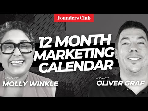 12 Month Marketing Calendar For Realtors 📈🏡 | Founders Club ft. Molly Winkle