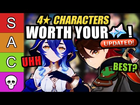 THE BEST FOUR STARS IN THE GAME! ★Updated Genshin Impact 4 Star Tier List★