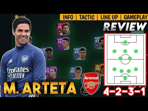 REVIEW M. ARTETA 4231 | ARSENAL MANAGER | PES 2021 MOBILE