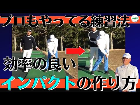 【インパクト】良いインパクトで美スイング獲得！プロもやってる練習法【中井学の切り抜きゴルフ学校】