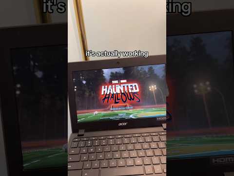 Running Rocket League on a 7 year old Chromebook #tech #rocketleague #gaming #pc