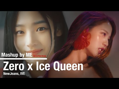 NewJeans (뉴진스) ‘Zero’ x IVE (아이브) ‘Ice Queen’ Mashup by ME | Girl in Red Dress