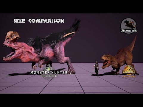 Size Comparison | When T. Rex uses animations from Anjanath | Animation Showcase