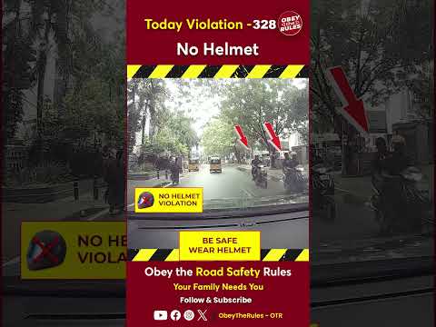 Today Violation 328 - Protect Your Ride with Helmet #otr #chennaitrafficpolice #obeytherules