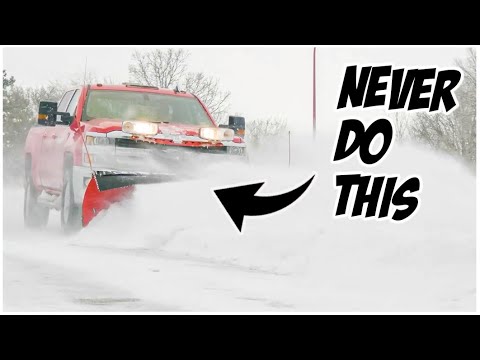 What NOT to do in a Snow Plow | Snow Plow Operator