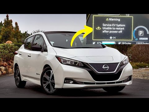 “Service EV system, Unable to restart” warning in Nissan Leaf