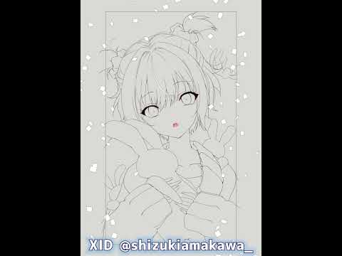 【タイムラプス】オリジナルイラストの着彩　マシュマロ兎と天使