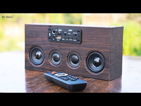 Make Bluetooth Speaker with MIC Slot, USB and FM