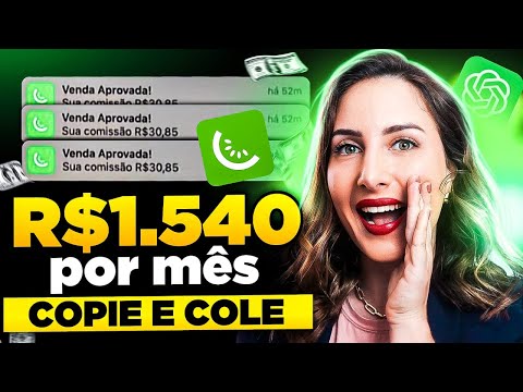 GANHE R$1.500 POR MÊS SEM APARECER COM A INTELIGÊNCIA ARTIFICIAL | Dinheiro online iniciante