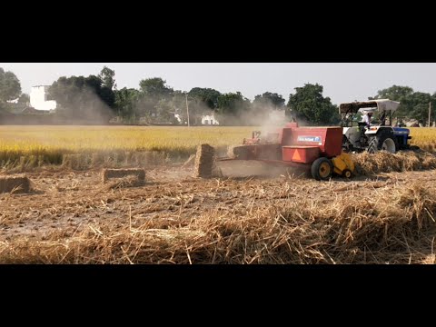 New holland vs square baler ( prali wali machine)