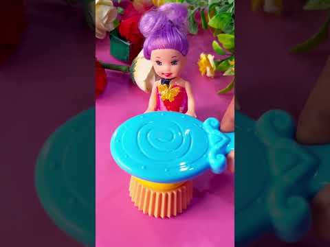 Yellow cookies 🍪 making cookie #miniatureart #polymerclayminiature #shortvideo #barbie