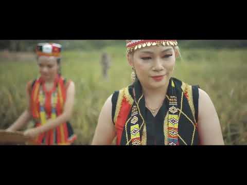 Borneo,Sarawak Tarian traditional masyarakat ethics Bidayuh sempena selamat menuai padi