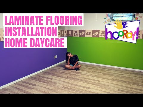 Daycare Space Renovation | Laminate Flooring Installation | DIY How to Install a Basement Subfloor