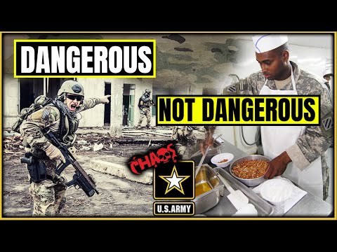 The most dangerous and non dangerous jobs in the Army