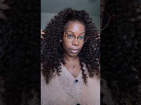 Practice? 360 Wig Install Tutorial *ASMR Style* Half Up Ponytail Wand Curl on Chocolate Brown Hair