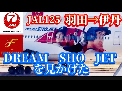 【JAL  日本航空】　羽田→伊丹　を待つ間に大谷翔平さん？　DREAM SHO JETを見かけた