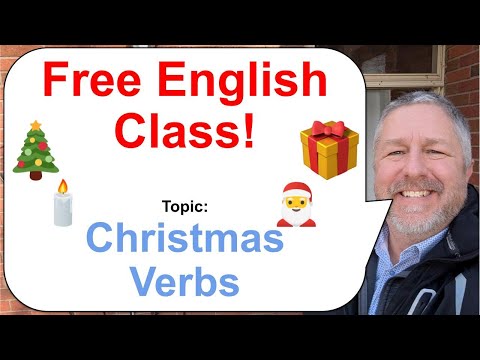 Let's Learn English! Topic: Christmas Verbs! 🎅🎄🎁