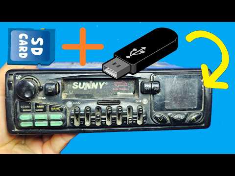 How To Add USB Memory and SD Card TO Any Old CAR  Stereo ?