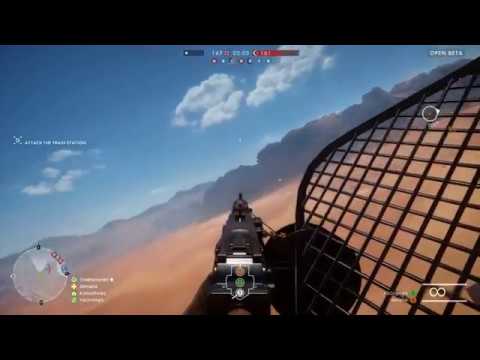 Battlefield 1 Beta: Plane Gunner Gameplay