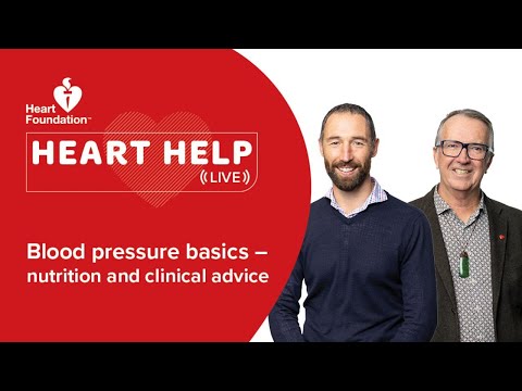 Blood Pressure Basics – Nutrition and Clinical Advice | Heart Help Live | Heart Foundation NZ