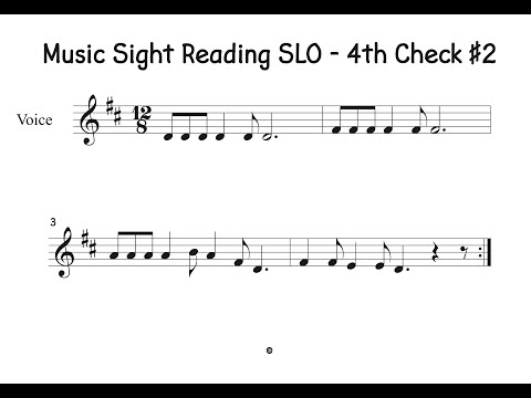 Music Sight Reading SLO   4 Check #2