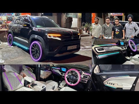 Brezza modified | Brezza तो लगती है Range Rover | Brezza zxi modification 2024 | brezza zxi interior