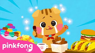 Yum Yum World Foods | Cat Song | Cotomo Cats | Pinkfong Kids Song