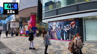 4K 原宿 竹下通りと裏原宿をぐるっと倍速散歩 | Harajuku | 2024年12月 | 東京倍速散歩 10倍速