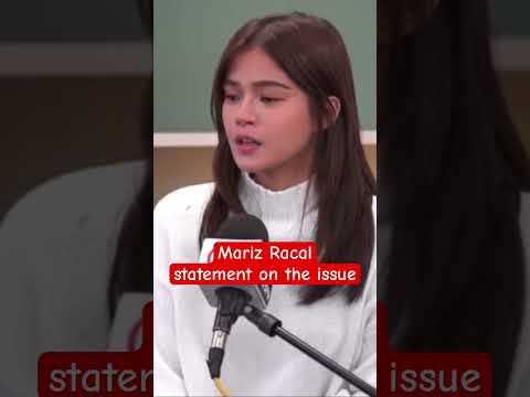 Mariz Racal statement on the issue🥹