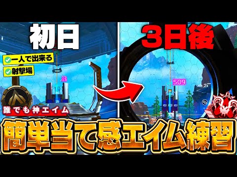 【かんたんで最強】一人で出来る無駄を省いた、最速で上手くなれるエイム練習方法解説【APEX】