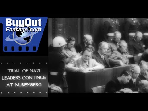 WW2 Military Newsreels 1945 Nuremberg Trials Continue