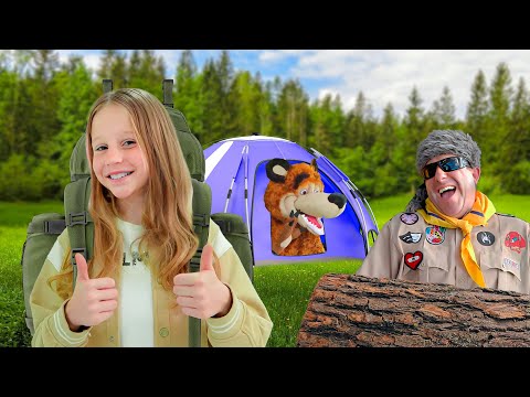 Nastya and summer camping rules for kids