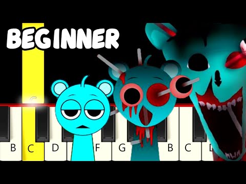 SKY in Phase 1, 2, 4 + Retake, Sprunked, Infected, Baby Sprunki, Slow & Easy Piano Tutorial Beginner