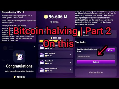 How to get code // ↘️Bitcoin halving | Part 2 ↙️ // @TapSwapChannel