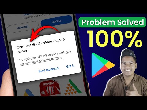 how to solve can't install app in play store | play Store can't install app problem | google play