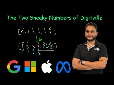 The Two Sneaky Numbers of Digitville | Leetcode #3289