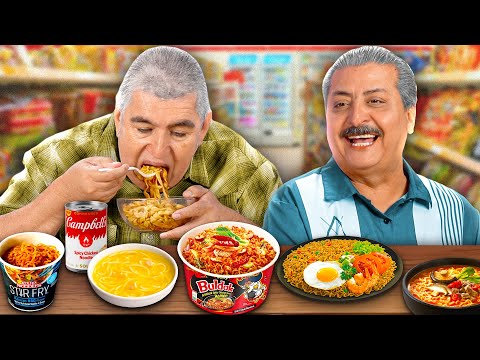 Mexican Dads Rank Spicy Noodles!